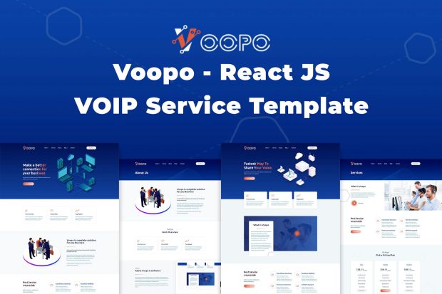 Voopo - React JS VOIP Service Template