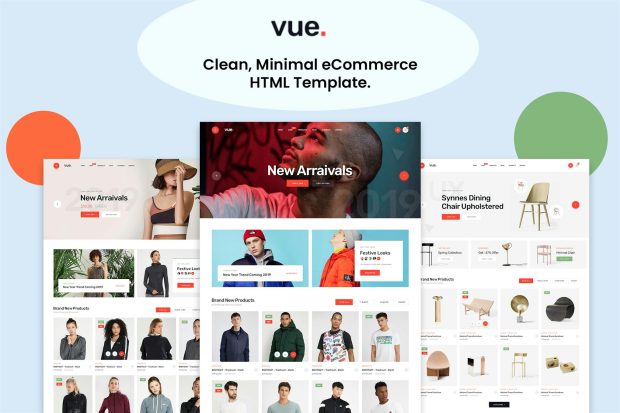 Vue - Clean Minimal eCommerce HTML5 Template