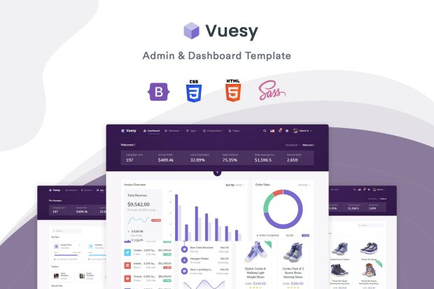 Vuesy - Admin & Dashboard Template