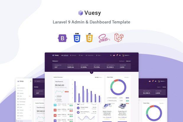 Vuesy - Laravel 9 Admin & Dashboard Template