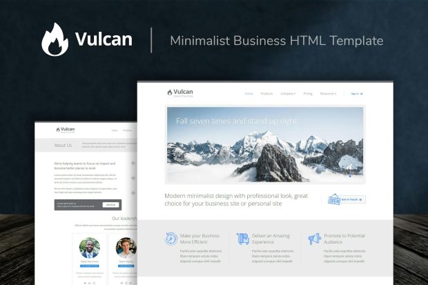 Vulcan - Minimalist Business HTML Template