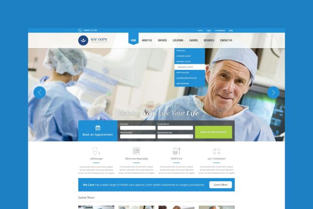 We Care - Premium Medical HTML Template