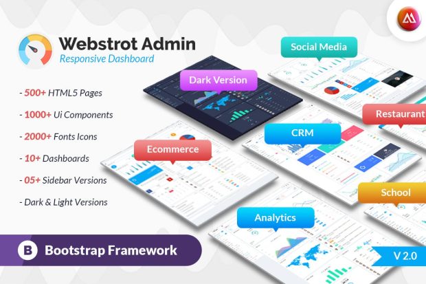 Webstrot Admin Panel Bootstrap Dashboard Template