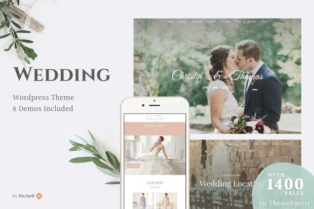 Wedding WordPress Theme 5.2