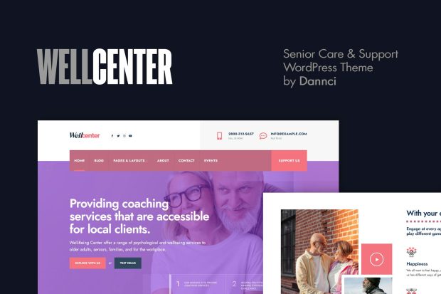 Wellcenter - Senior Care & Support WordPress Theme 1.4