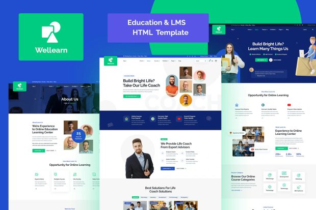 Wellern - Coach Online Courses HTML Template