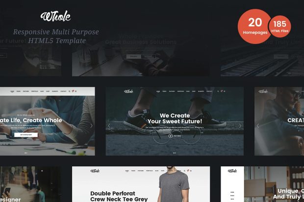 Whole - Responsive Multi-Purpose HTML5 Template