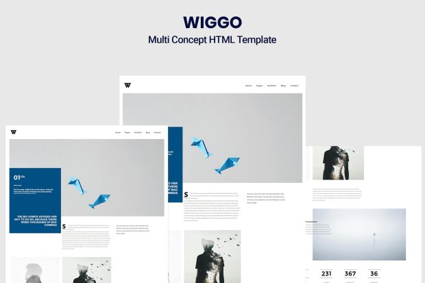 Wiggo - Multi Concept HTML Template