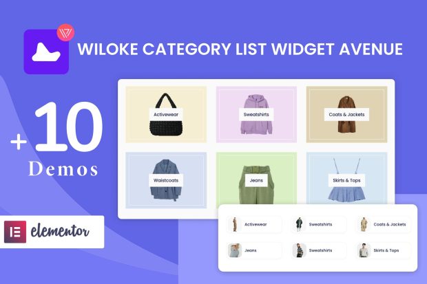 Wiloke Categories List Avenue Widget for Elementor 1.0.20