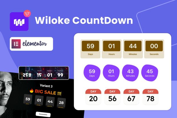 Wiloke Countdown Timer for Elementor 1.0.21