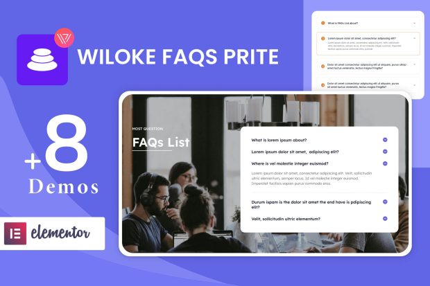 Wiloke FAQs Prite Elementor Addon 1.0.18