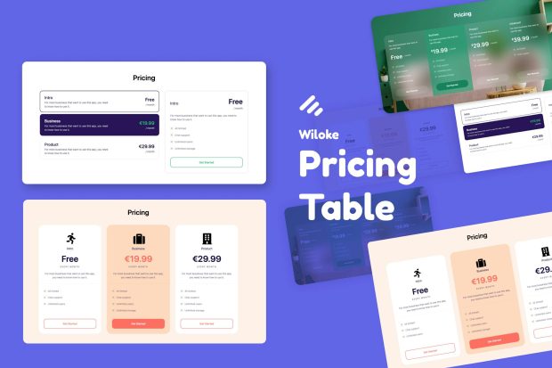 Wiloke Pricing Table Addon for Elementor 2.0.2