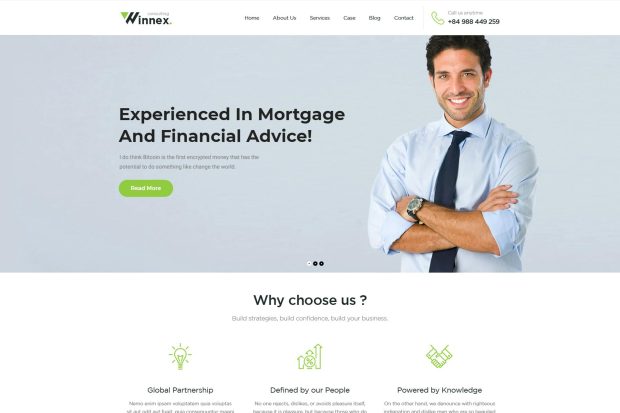 Winnex - Business Consulting WordPress Themes 1.2.7