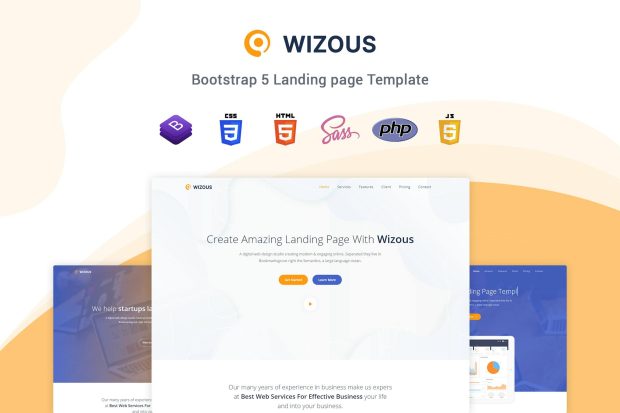 Wizous - Bootstrap 5 Landing page Template