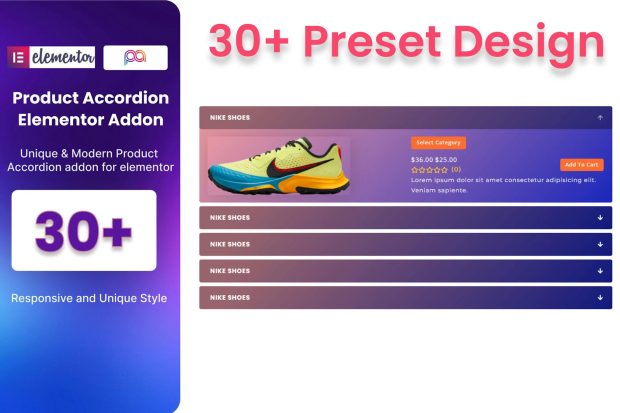 WooCommerce Product Accordion Addon For Elementor 1.0