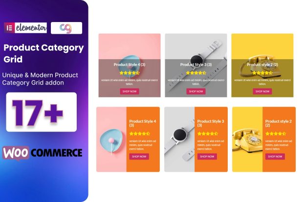 WooCommerce Product Category Grid Elementor Addon 1.0