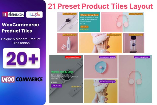 WooCommerce Product Tiles Addon For Elementor 1.0