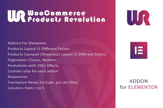 WooCommerce Products Revolution for Elementor 1.0