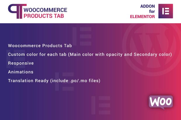 WooCommerce Products Tab for Elementor 1.0