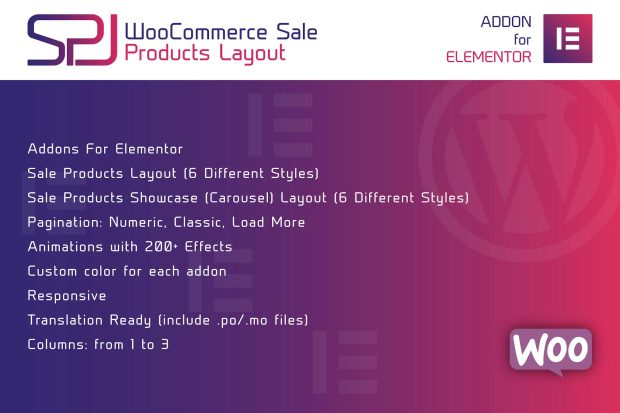 WooCommerce Sale Products Layout for Elementor 1.0