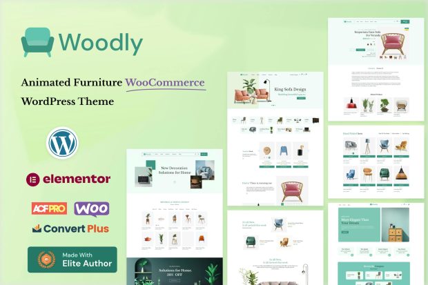 Woodly - Animated Furniture WooCommerce Theme 1.0