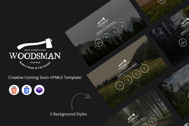 Woodsman - Creative Coming Soon HTML5 Template