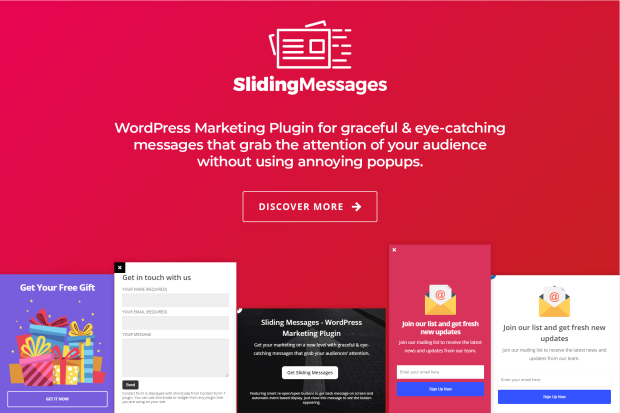 WordPress Marketing Plugin – Sliding Messages 3.5