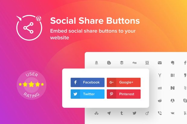 WordPress Social Share Buttons 1.6.1