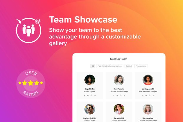 WordPress Team Showcase Plugin 1.3.1