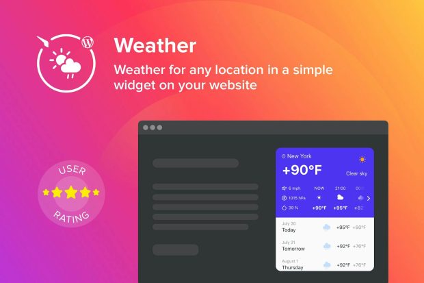 WordPress Weather Forecast Plugin 1.3.1