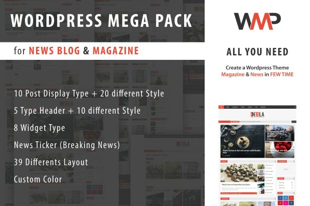 WP Mega Pack for News, Blog and Magazine 1.0