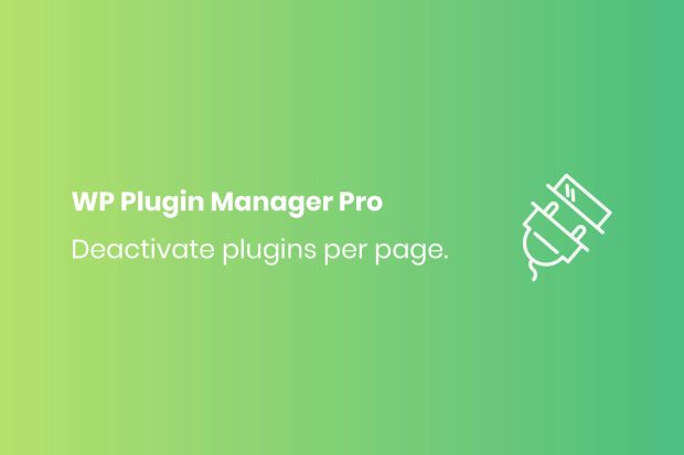 WP Plugin Manager Pro - Deactivate plugin per page 1.1.3