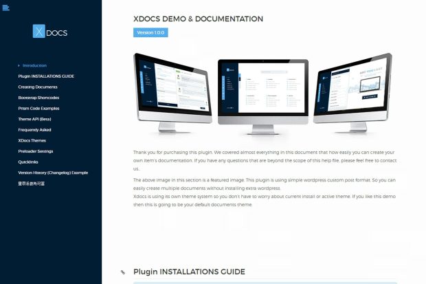 X Docs Wordpress Product Documentation Creator 1.1.1