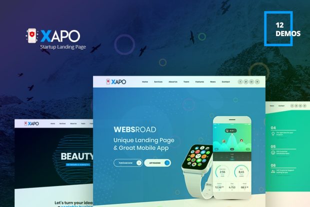 Xapo - Responsive Landing Page Template