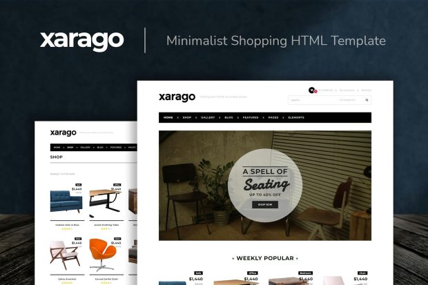 Xarago - Minimalist Shopping HTML Template