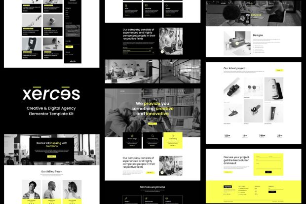 Xerces - Creative & Digital Agency Elementor Template Kit