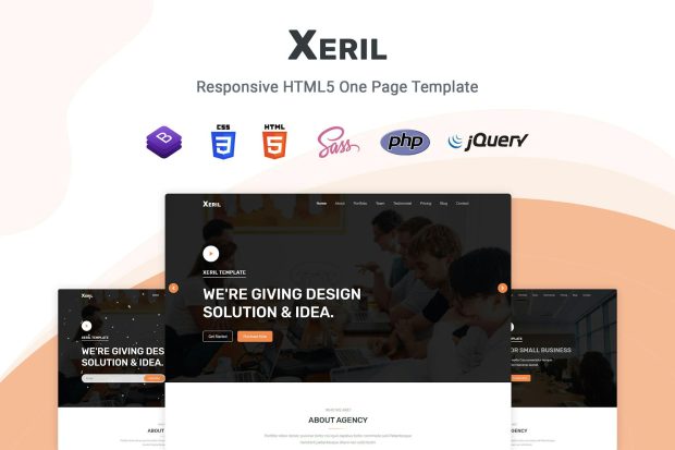 Xeril - Responsive HTML5 Termplate