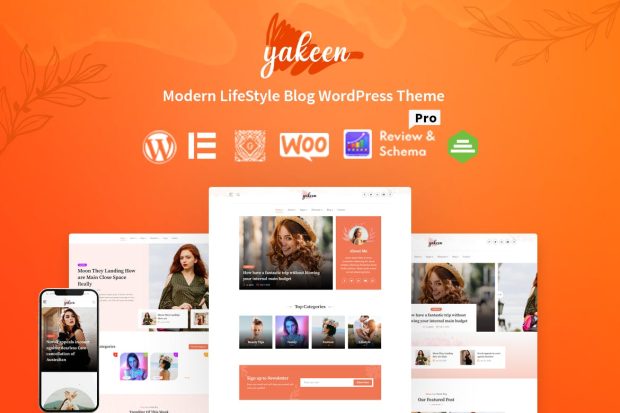 Yakeen - Lifestyle Blog WordPress Theme 1.2