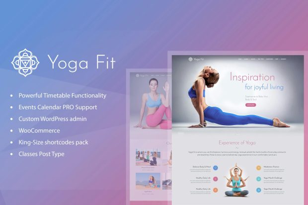 Yoga Fit - Sports, Fitness & Gym WordPress Theme 1.4.3