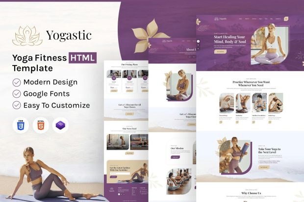 Yogastic | Yoga & Fitness HTML Template