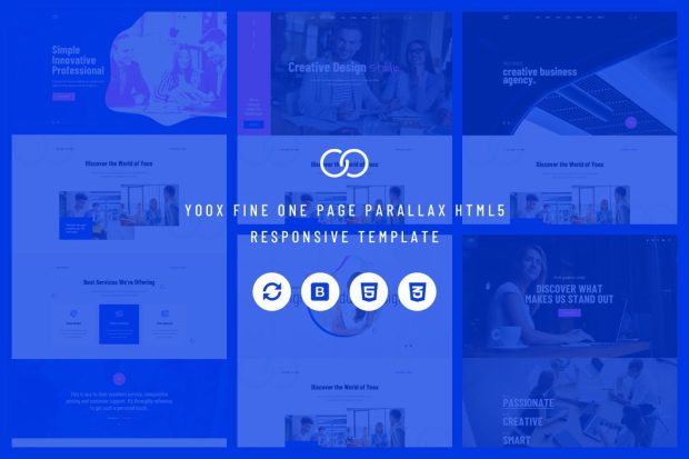 Yoox - Fine One Page Parallax HTML5 Template