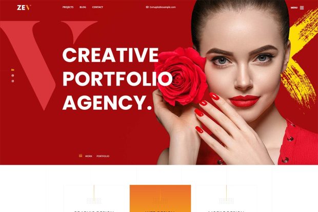 Zev – Creative Personal Portfolio WordPress Theme 1.0.7