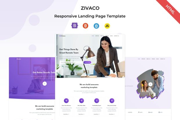 Zivaco - Responsive Bootstrap Landing Template