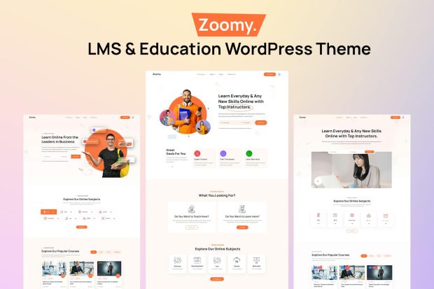 Zoomy - LMS & Education WordPress Theme 1.0.5