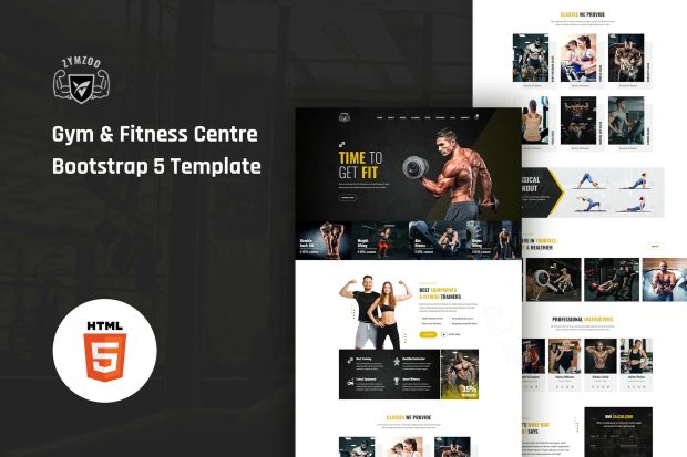 Zymzoo - Gym & Fitness Centre Bootstrap 5 Template