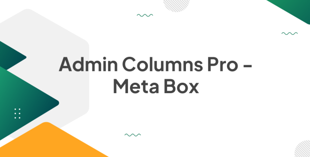 Admin Columns Pro - Meta Box 1.3