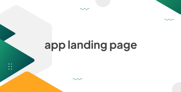 app landing page