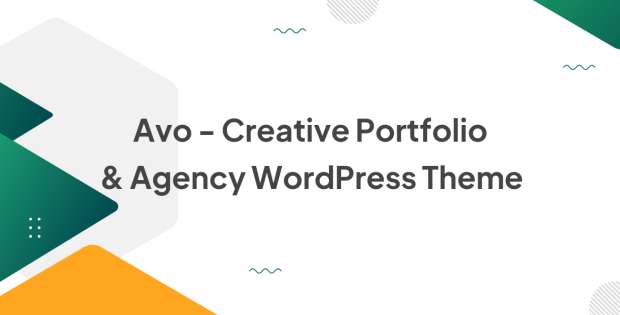 Avo - Creative Portfolio & Agency WordPress Theme 1.2.3