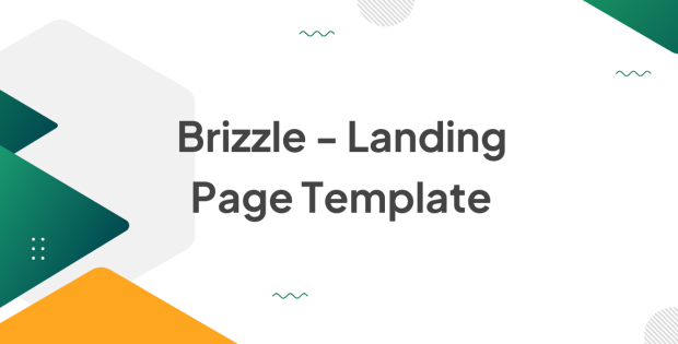 Brizzle - Landing Page Template