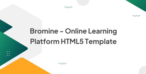 Bromine - Online Learning Platform HTML5 Template